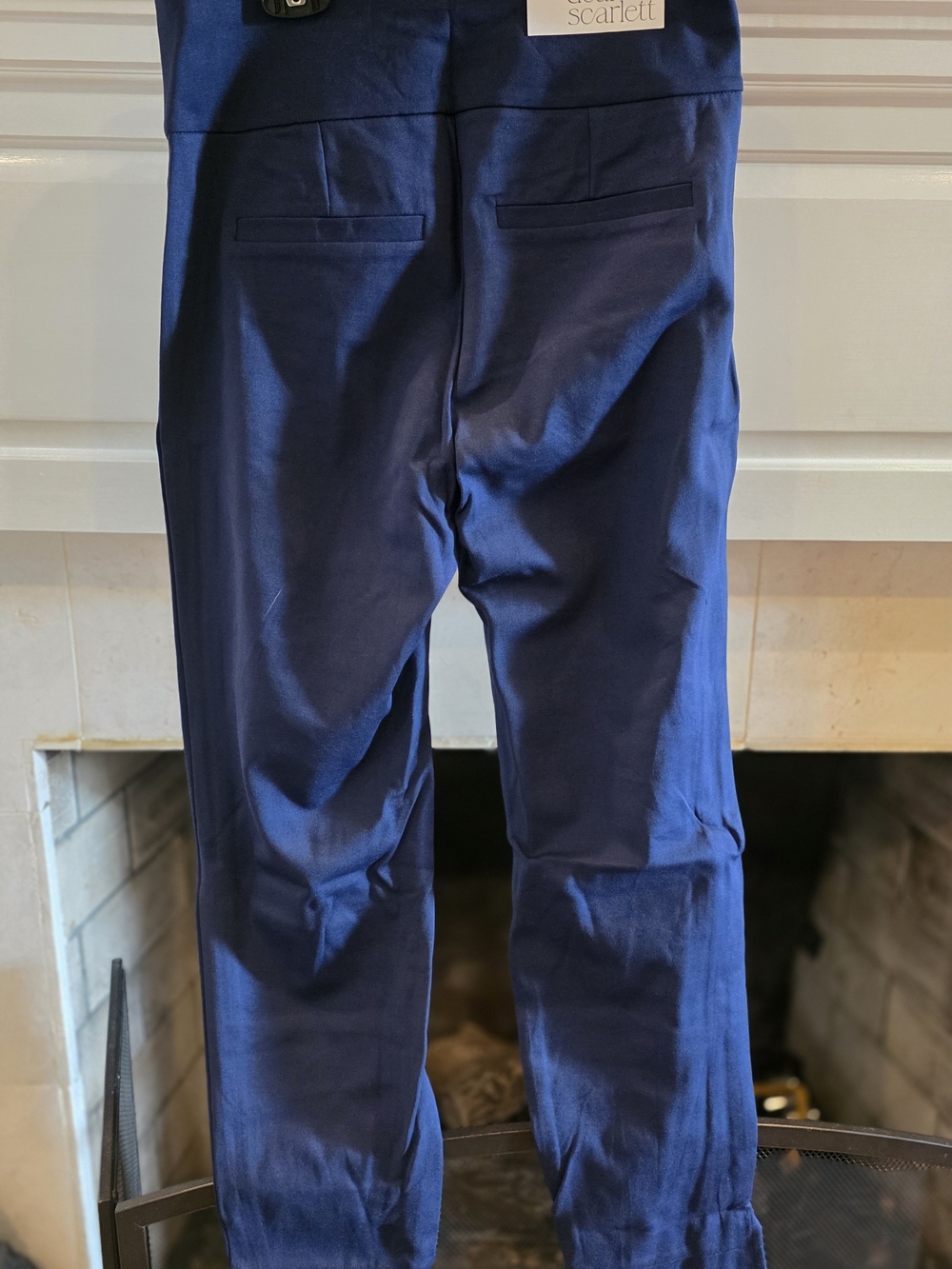 dear Scarlett Navy Skinny Ponte Pants - Picture 2 of 4